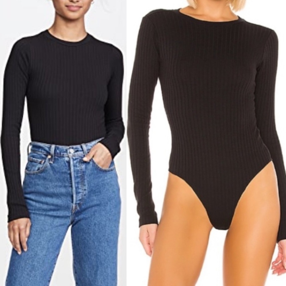Re / done ribbed bodysuit